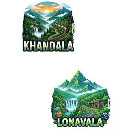 Khandala & Lonavala Fridge Magnet – Maharashtra Travel Souvenir & Collectible