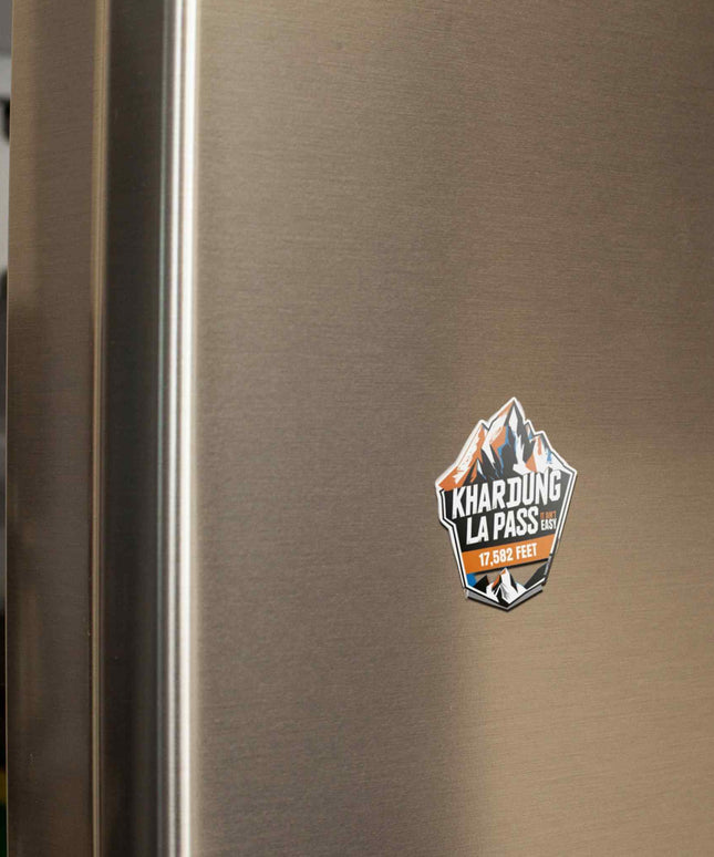Khardung La Pass Fridge Magnet – 17,582 ft Ladakh Souvenir