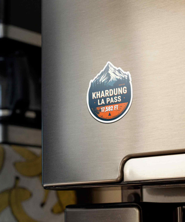 Khardung La Pass Fridge Magnet-Ladakh Adventure Souvenir