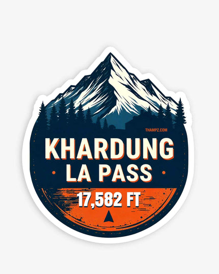 Khardung La Pass Vinyl Sticker