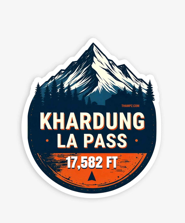 Khardung La Pass Vinyl Sticker