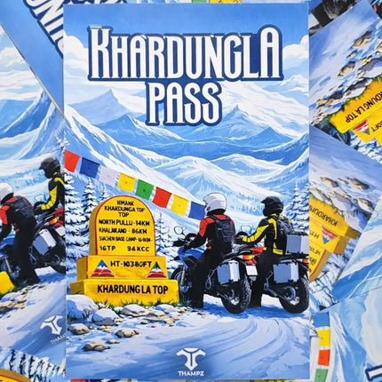 khardungla pass travel postcard scenic photo postcard