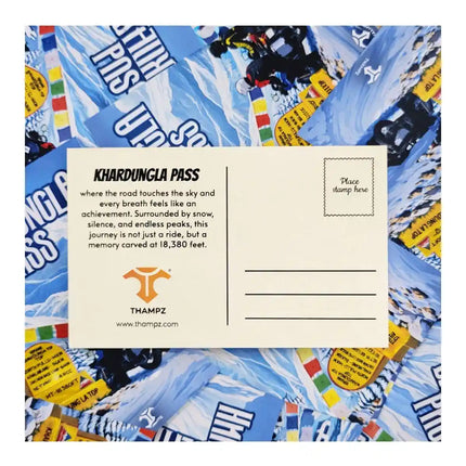 khardungla pass travel postcard scenic photo postcard