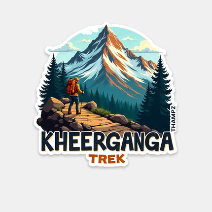 Kheerganga Trek Fridge Magnet