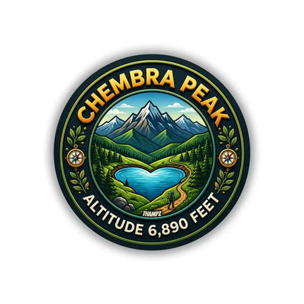 Khembra Peak Pin Badge – Altitude 6,890 Feet Himalayan Trekking Travel Souvenir & Adventure Collectible