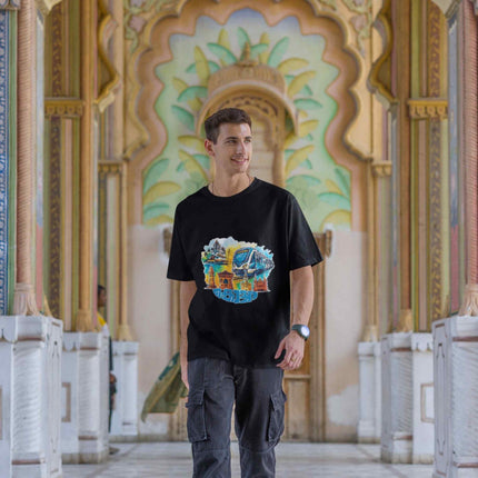 Kochi-Kerala Heritage & Metro Design Oversized T-Shirt