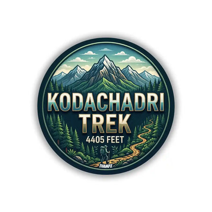 Kodachadri Trek Karnataka Adventure Pin Badge – Western Ghats Travel Souvenir