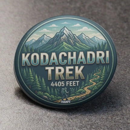 Kodachadri Trek Karnataka Adventure Pin Badge – Western Ghats Travel Souvenir
