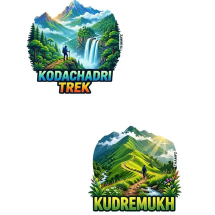 Kodachadri Trek & Kudremukh Fridge Magnet – Karnataka Travel Souvenir & Collectible