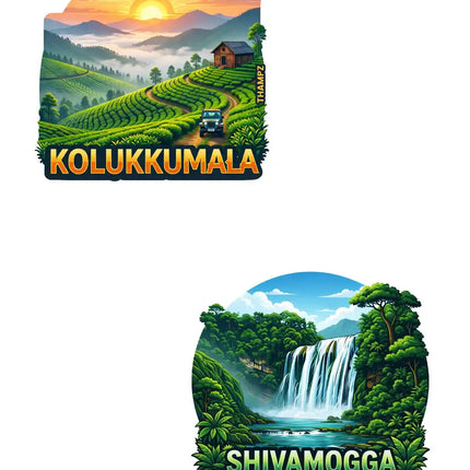 Kolukkumala Shivamogga 3D Embossed Flexible Fridge Magnet