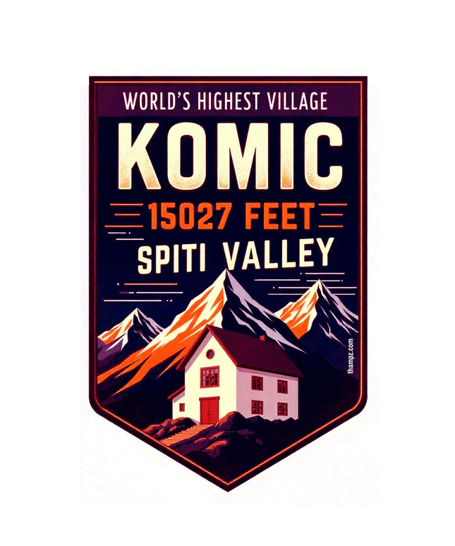 Komic Fridge Magnet Worlds Highest Village Souvenir