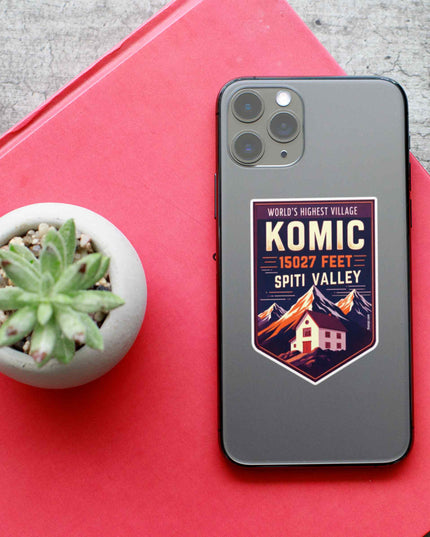 KOMIC – World’s Highest Village Spiti Valley Vinyl Sticker