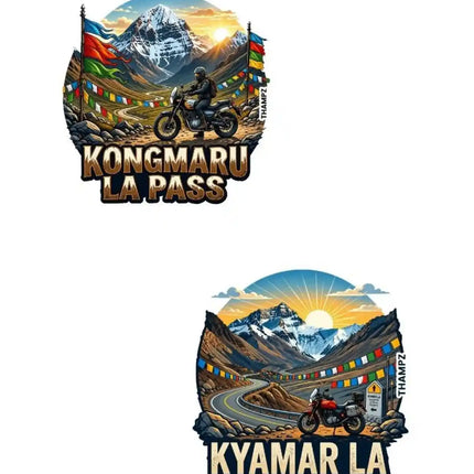 Kongmaru La Pass & Kyamar La Fridge Magnet – Ladakh Travel Souvenir & Collectible
