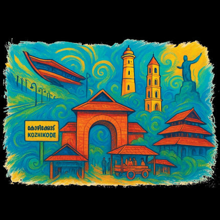 Kozhikode Heritage City & Coastal Spirit Edition Oversized T-Shirt