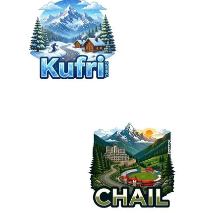 Kufri & Chail Fridge Magnet – Himachal Pradesh Travel Souvenir & Collectible