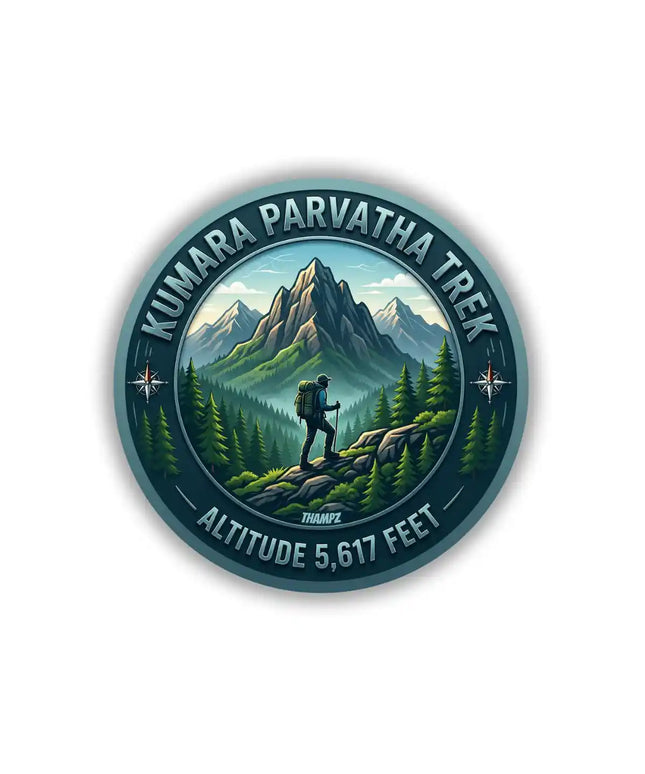 Kumara Parvatha Trek Karnataka Adventure Pin Badge – Western Ghats Travel Souvenir