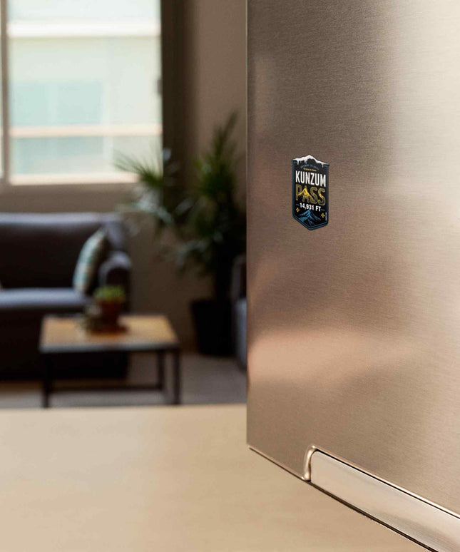 Kunzum Pass Fridge Magnet–Gateway to Spiti Collectible Souvenir