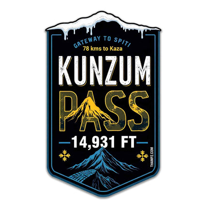 Kunzum Pass Fridge Magnet Gateway to Spiti Collectible Souvenir