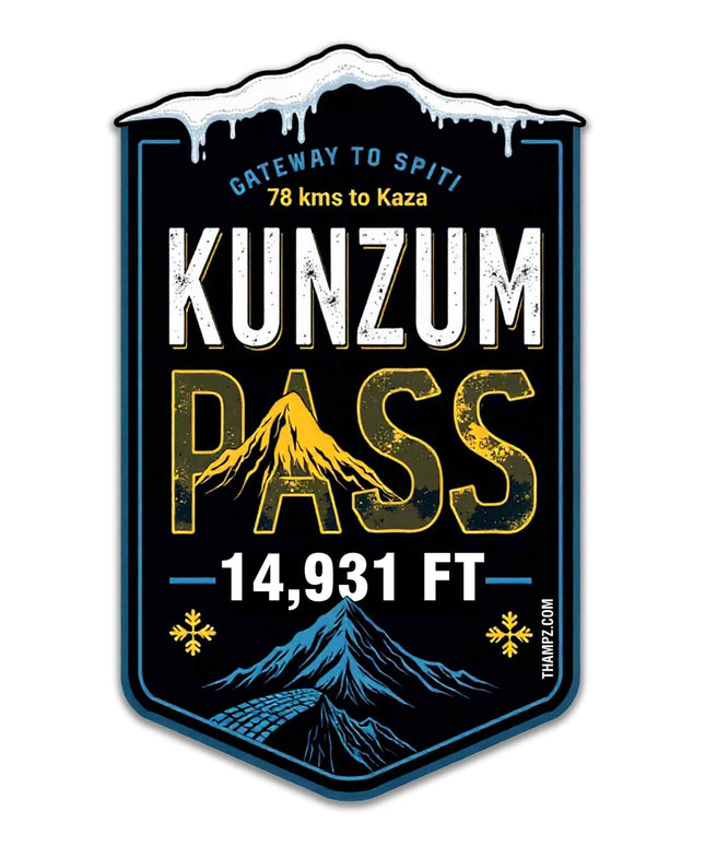 Kunzum Pass Fridge Magnet Gateway to Spiti Collectible Souvenir