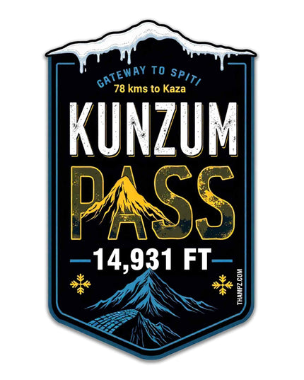 Kunzum Pass – Gateway To Spiti Sticker