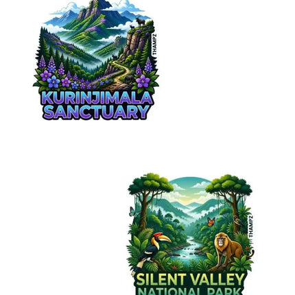 Kurinjimala Sanctuary & Silent Valley National Park Fridge Magnet – Kerala Wildlife Travel Souvenir & Collectible