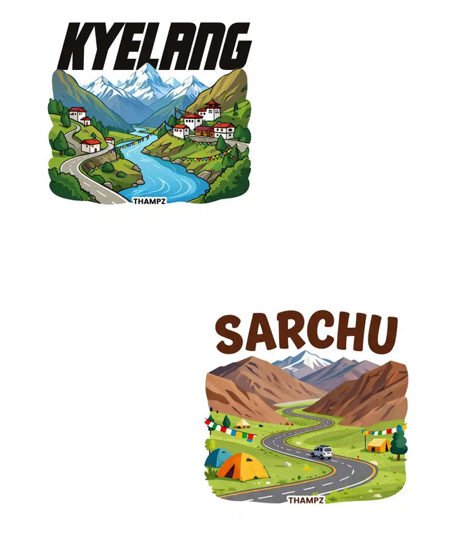 Kyelang Sarchu 3D Embossed Flexible Fridge Magnet
