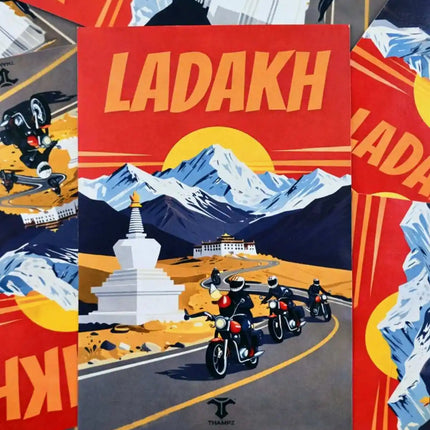 ladakh travel postcard scenic photo postcard