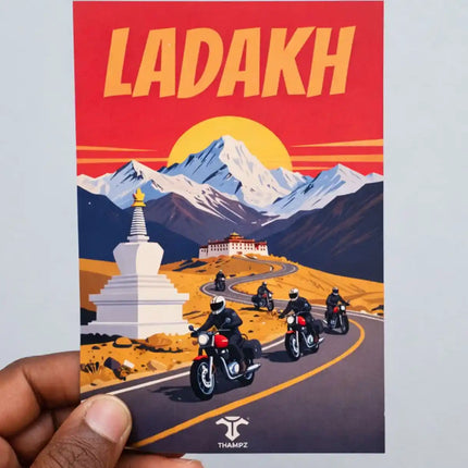 ladakh travel postcard scenic photo postcard