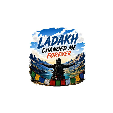 Ladakh Changed Me Forever   Ladakh Travel Adventure Glossy Vinyl Sticker