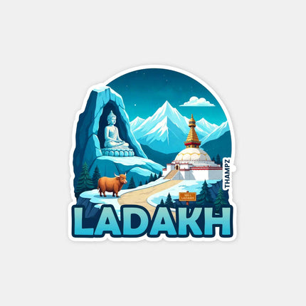 Ladakh Monastery Fridge Magnet