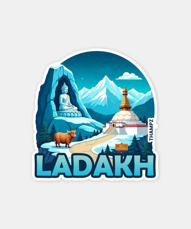 Ladakh Monastery Fridge Magnet