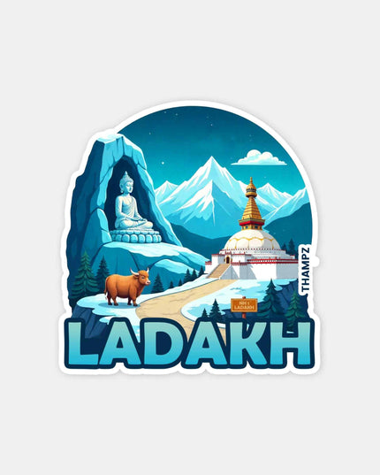 Ladakh Monastery Vinyl Travel Sticker