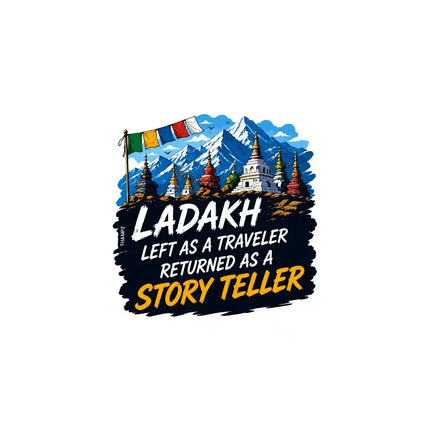 Ladakh   Mountain Travel Souvenir Glossy Die Cut Vinyl Sticker