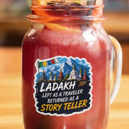 Ladakh - Mountain Travel Souvenir Glossy Die Cut Vinyl Sticker