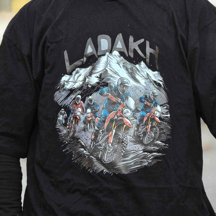 Ladakh Riders – Adventure Motorcycle Oversized T-Shirt