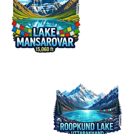 Manasarover Roopkund Lake 3D Embossed Flexible Fridge Magnet