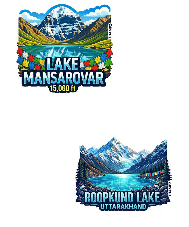 Manasarover Roopkund Lake 3D Embossed Flexible Fridge Magnet
