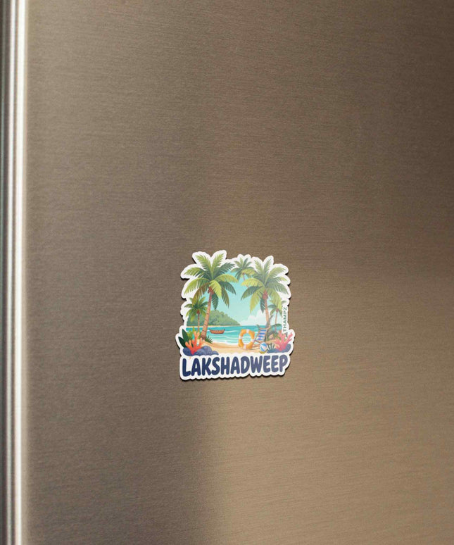 Lakshadweep Tropical Island Fridge Magnet