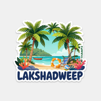 Lakshadweep Tropical Island Fridge Magnet