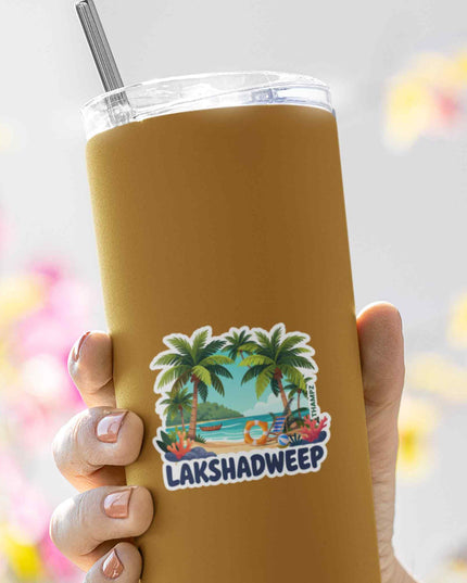 Lakshadweep Tropical Island Travel Sticker