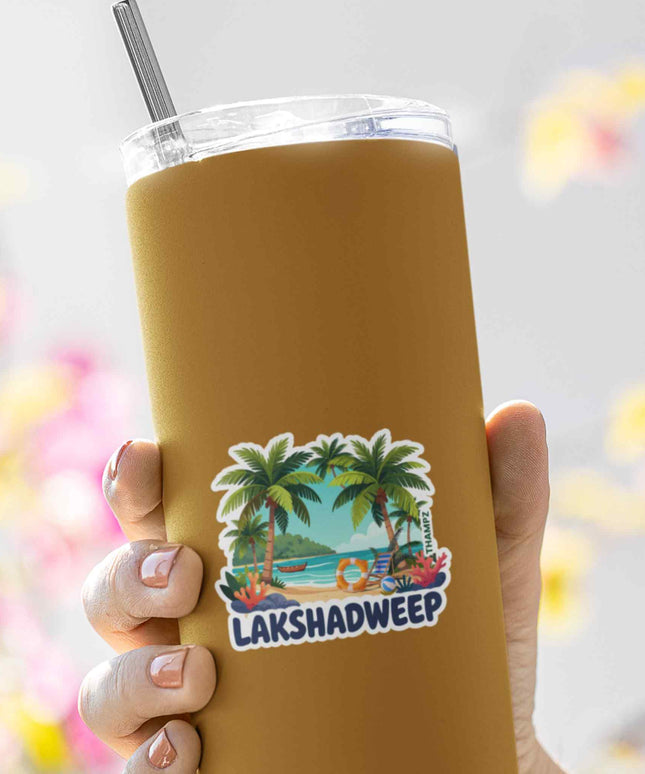 Lakshadweep Tropical Island Travel Sticker