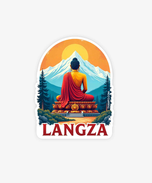 Langza – Buddha Statue Vinyl Sticker