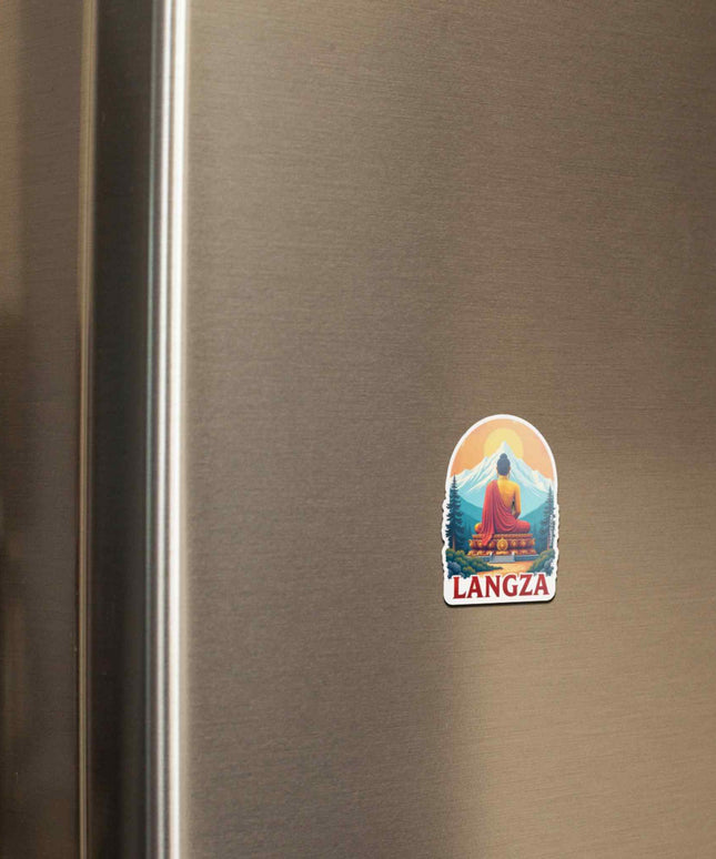 Langza Fridge Magnet-Spiti Valley Travel Souvenir