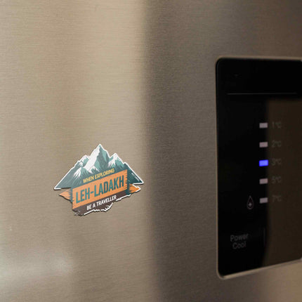 Leh Ladakh Travel Fridge Magnet–Adventure Souvenir