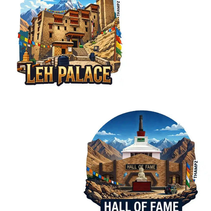 Leh Palace Hall of Fame 3D Embossed Flexible Fridge Magnet