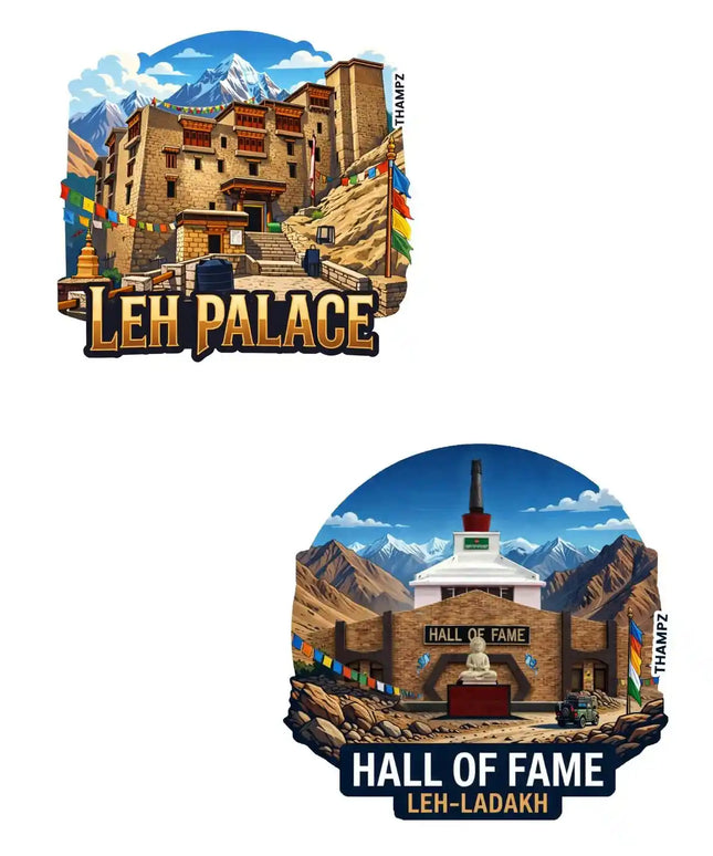 Leh Palace Hall of Fame 3D Embossed Flexible Fridge Magnet