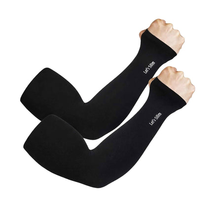 Let S Slim Ice Skin Uv Cut Cooling Arm Sleeves
