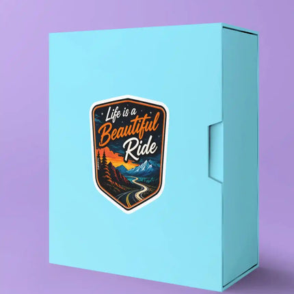 Life Is a Beautiful Ride - Motorcycle Lifestyle Glossy Vinyl Sticker