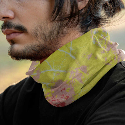 Lime Green Abstract Seamless Unisex Bandana