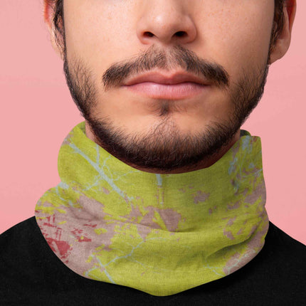 Lime Green Abstract Seamless Unisex Bandana